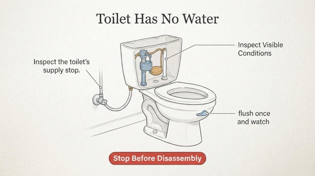 Toilet Has No Water