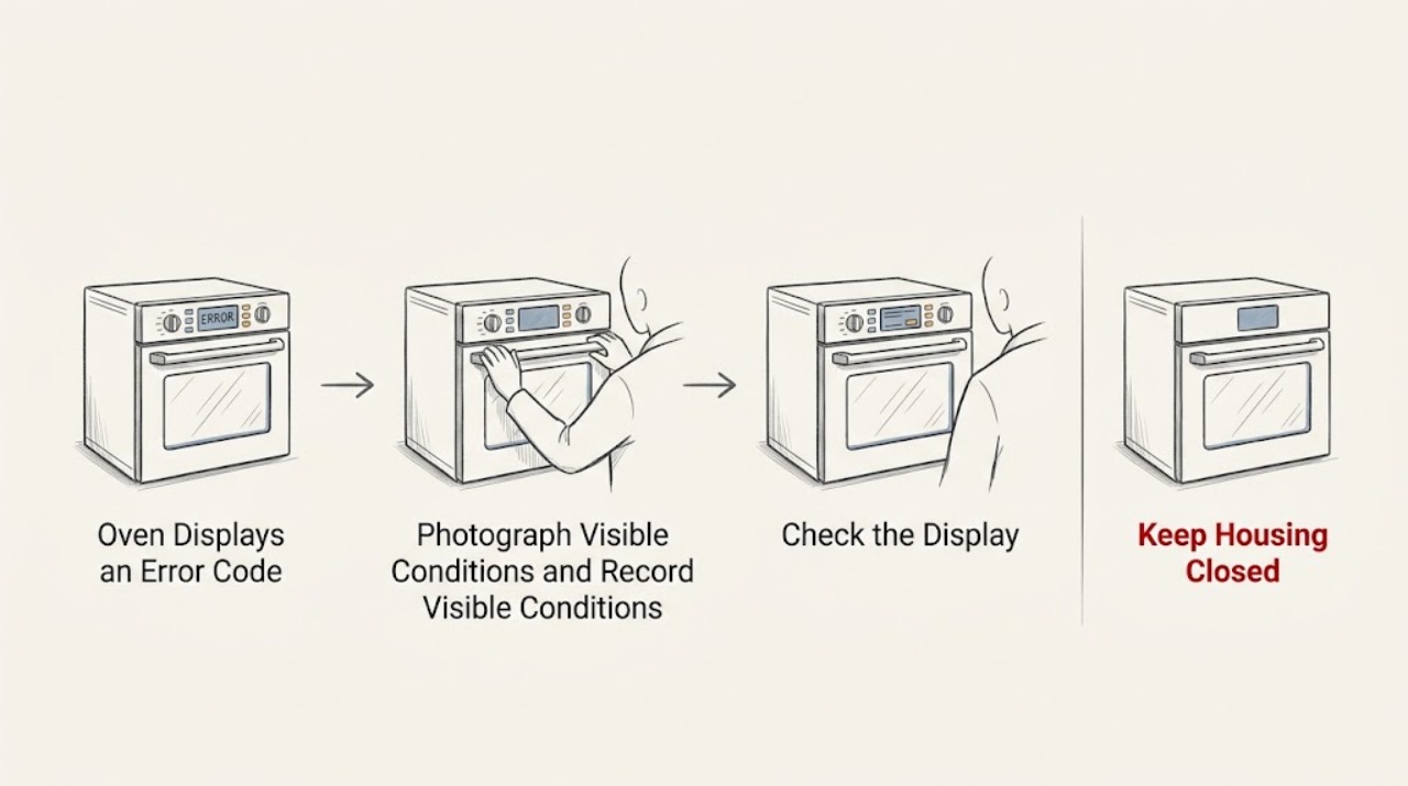Oven Displays an Error Code