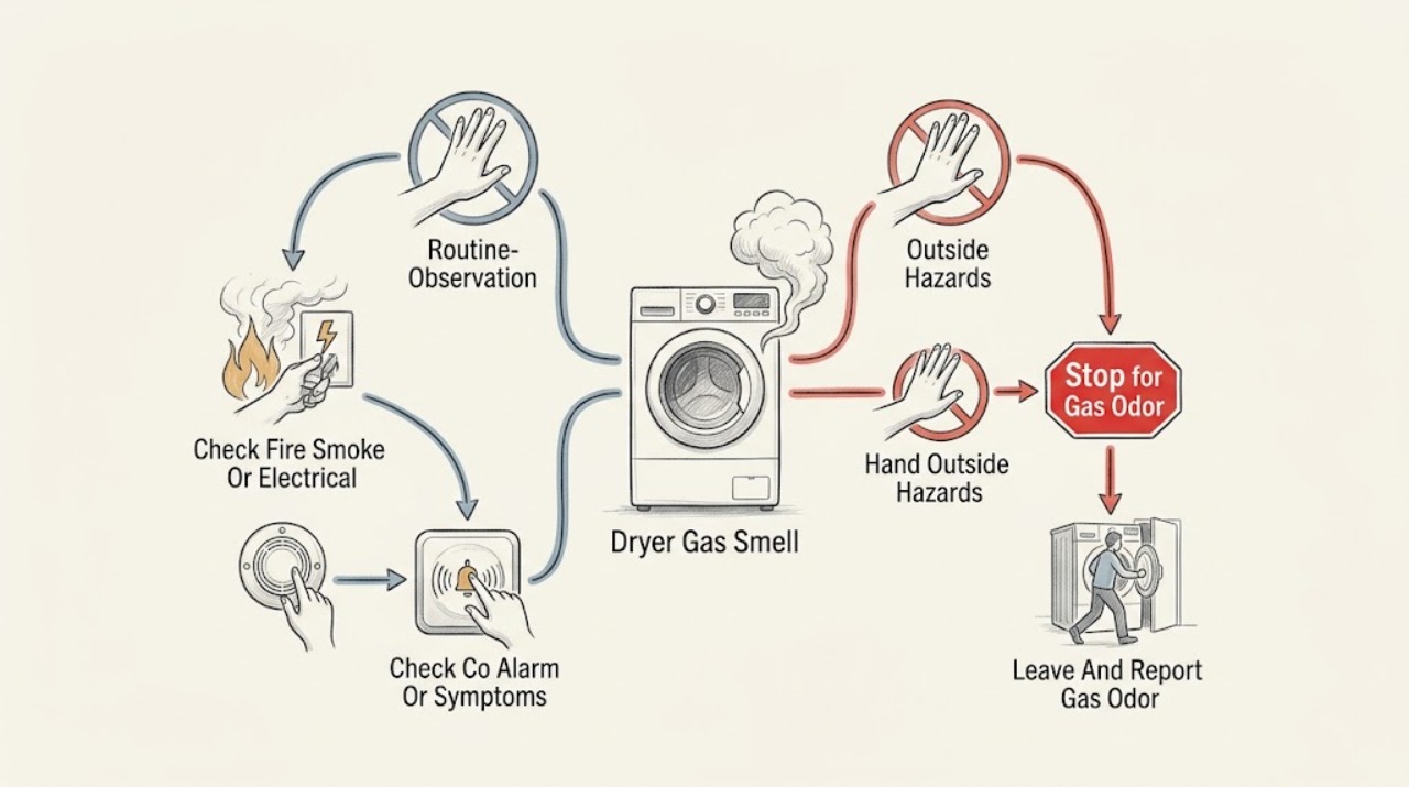 Dryer Gas Smell