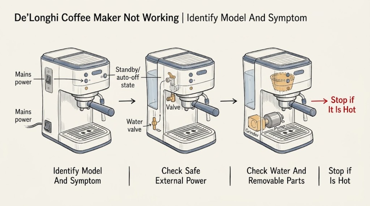 De’Longhi Coffee Maker Not Working