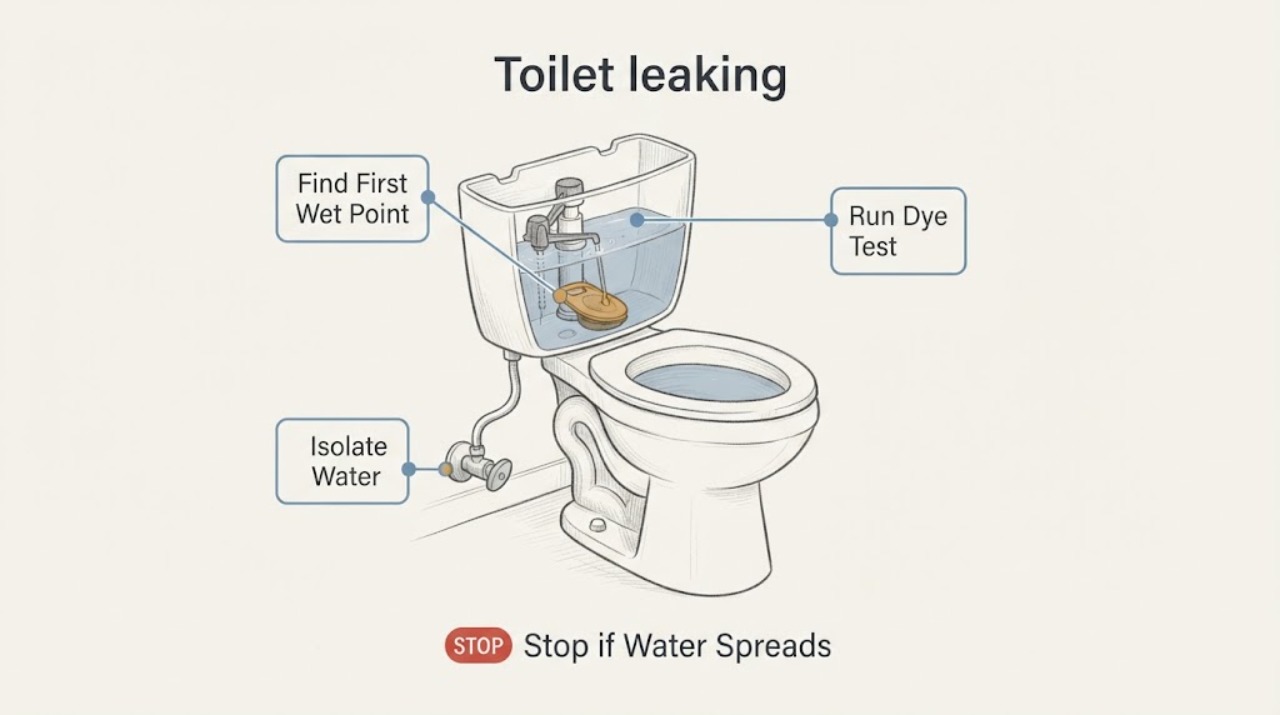 Toilet leaking