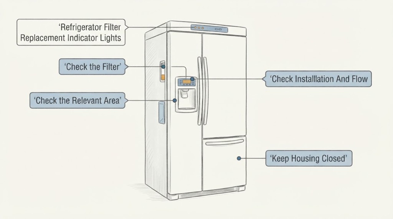 Refrigerator Filter Replacement Indicator Lights