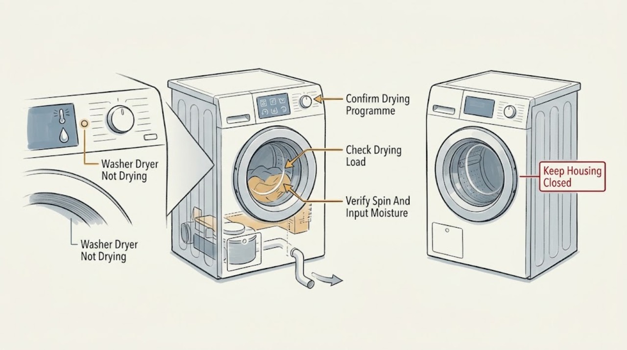 Washer Dryer Not Drying
