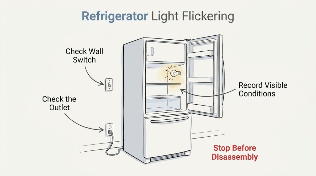 Refrigerator Light Flickering