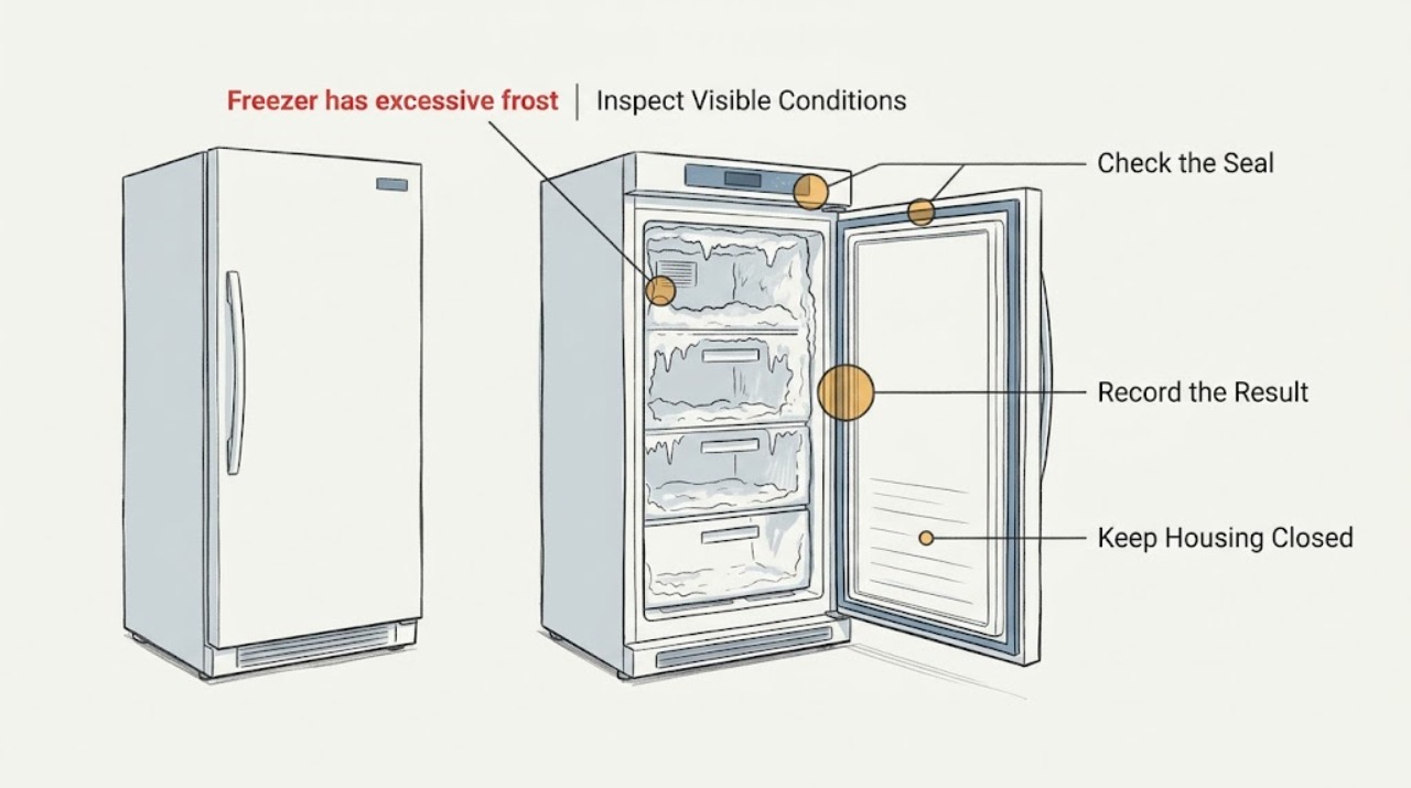 Freezer has excessive frost
