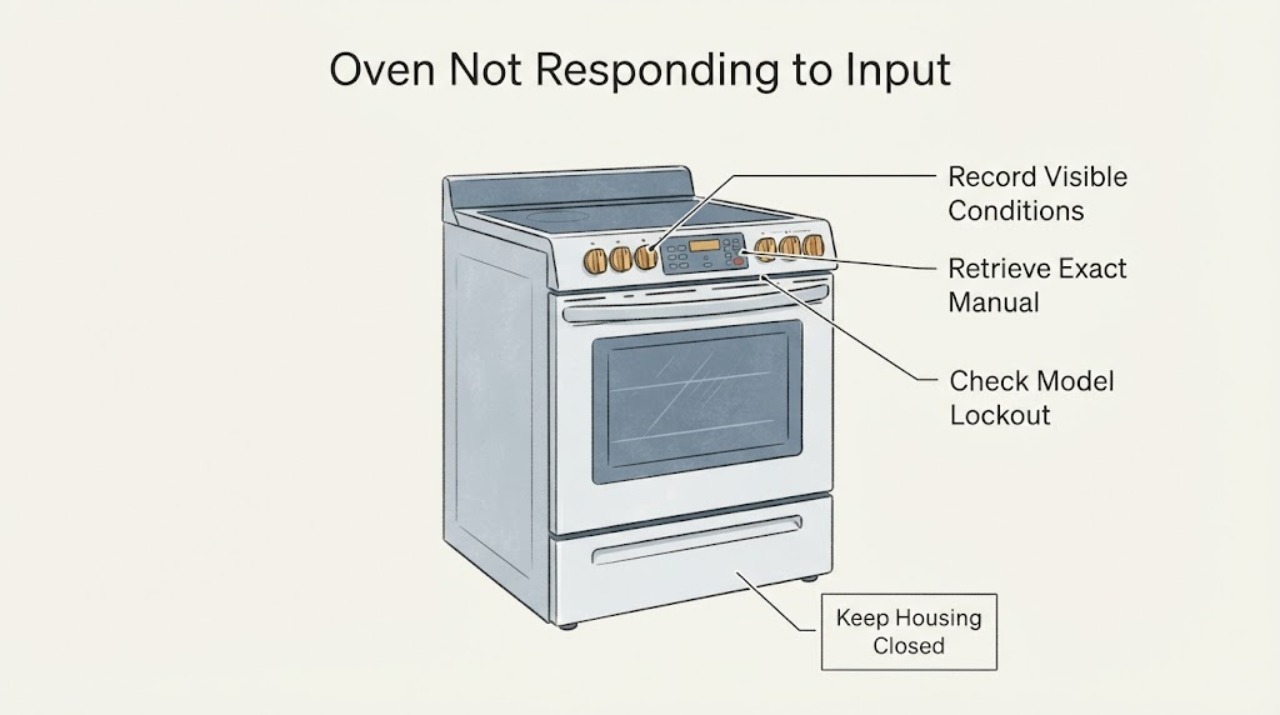 Oven Not Responding to Input