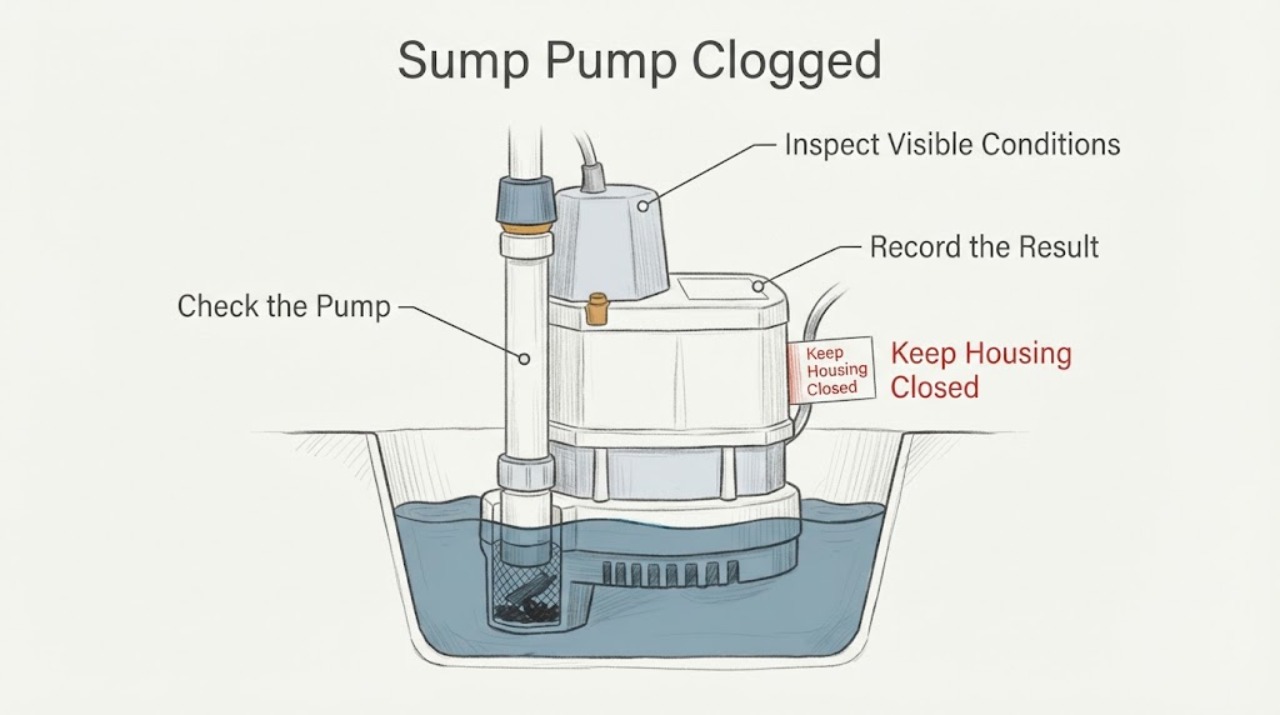Sump Pump Clogged