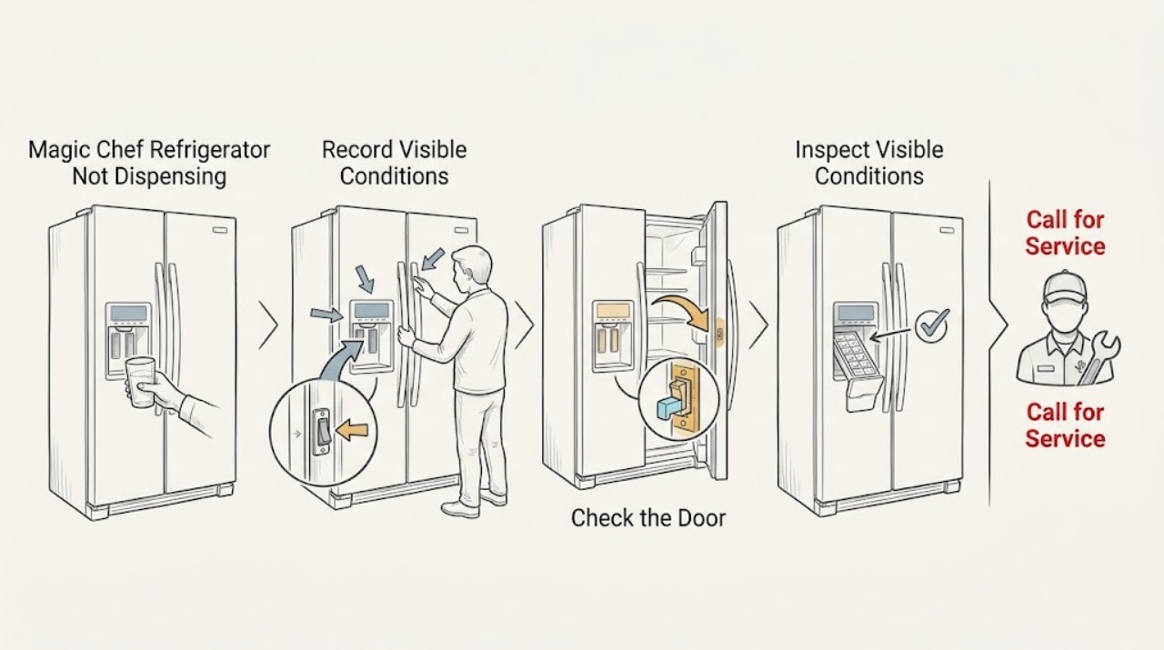 Magic Chef Refrigerator Not Dispensing