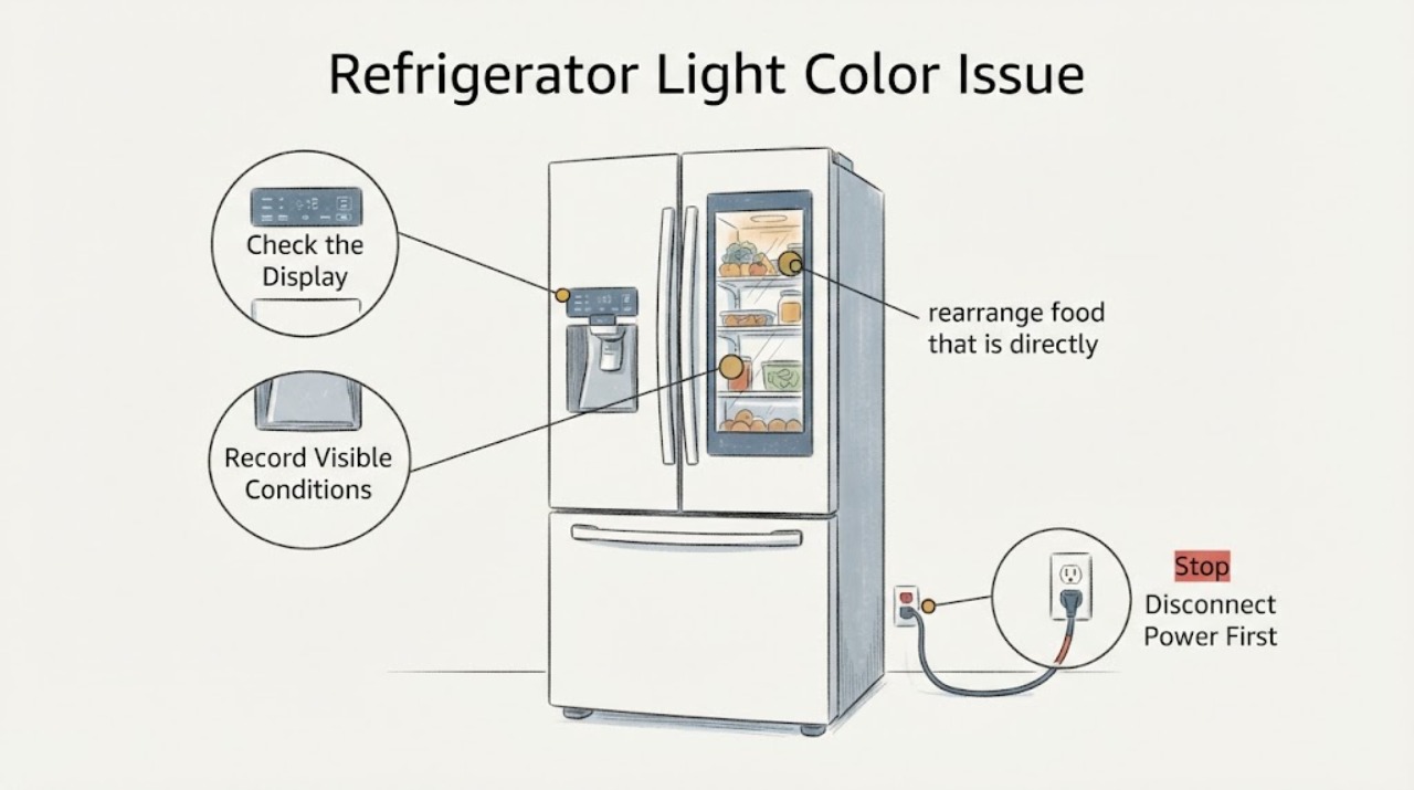 Refrigerator Light Color Issue