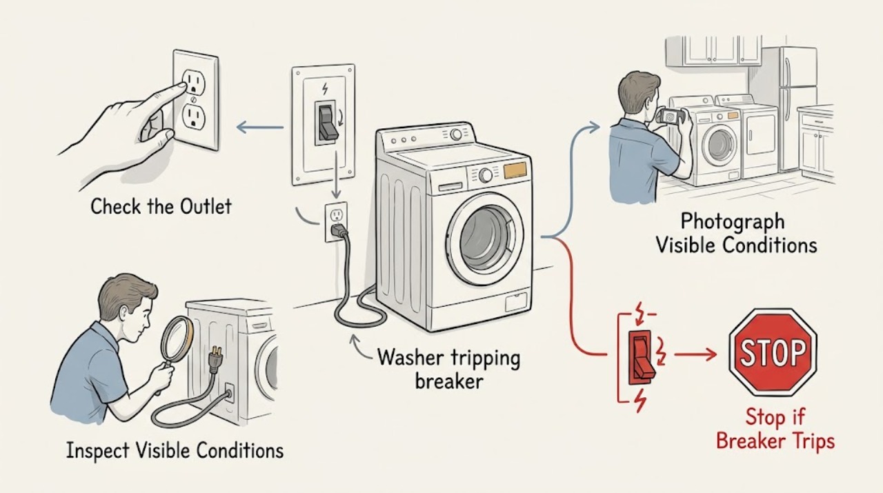 Washer tripping breaker