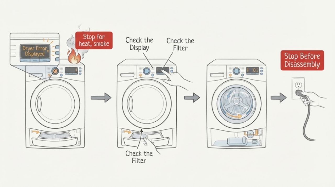 Dryer Error Displayed