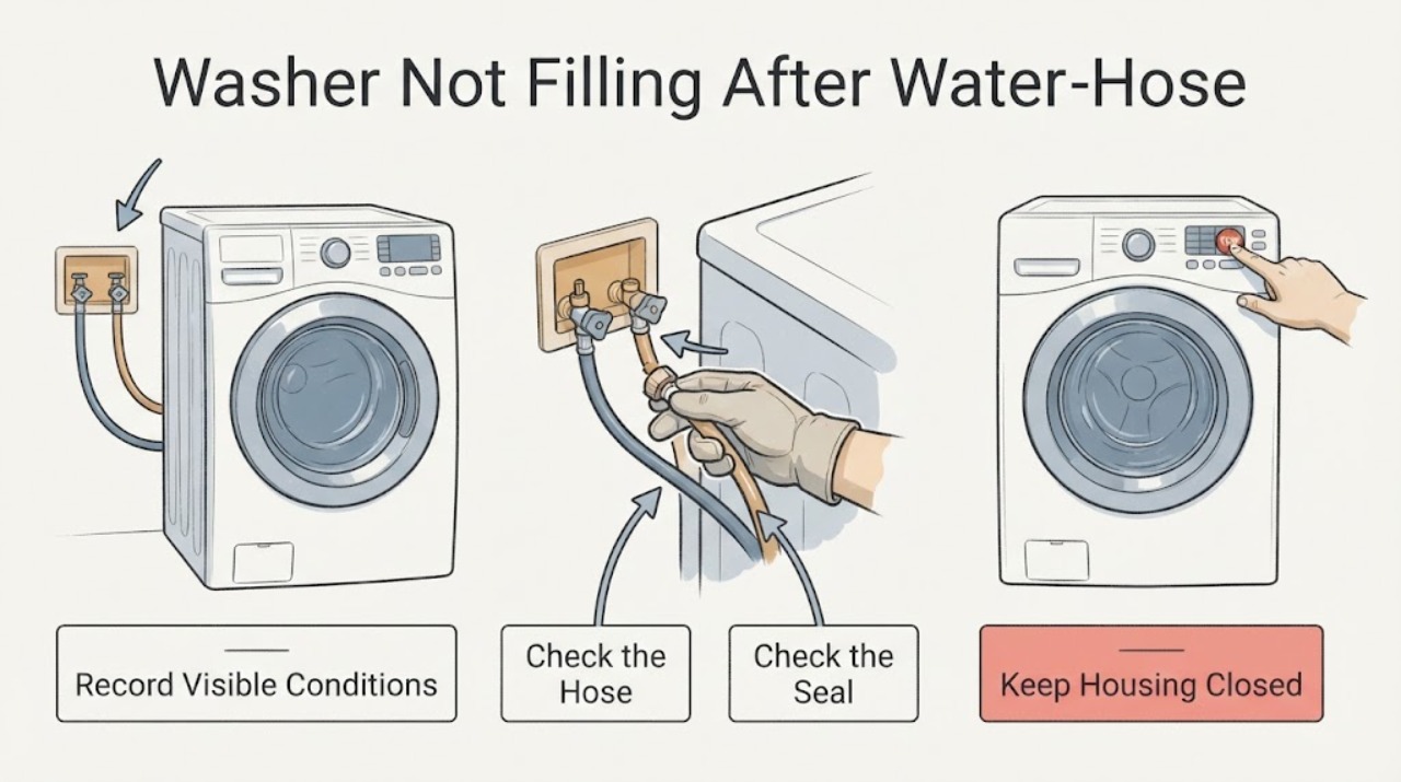 Washer Not Filling After Water-Hose