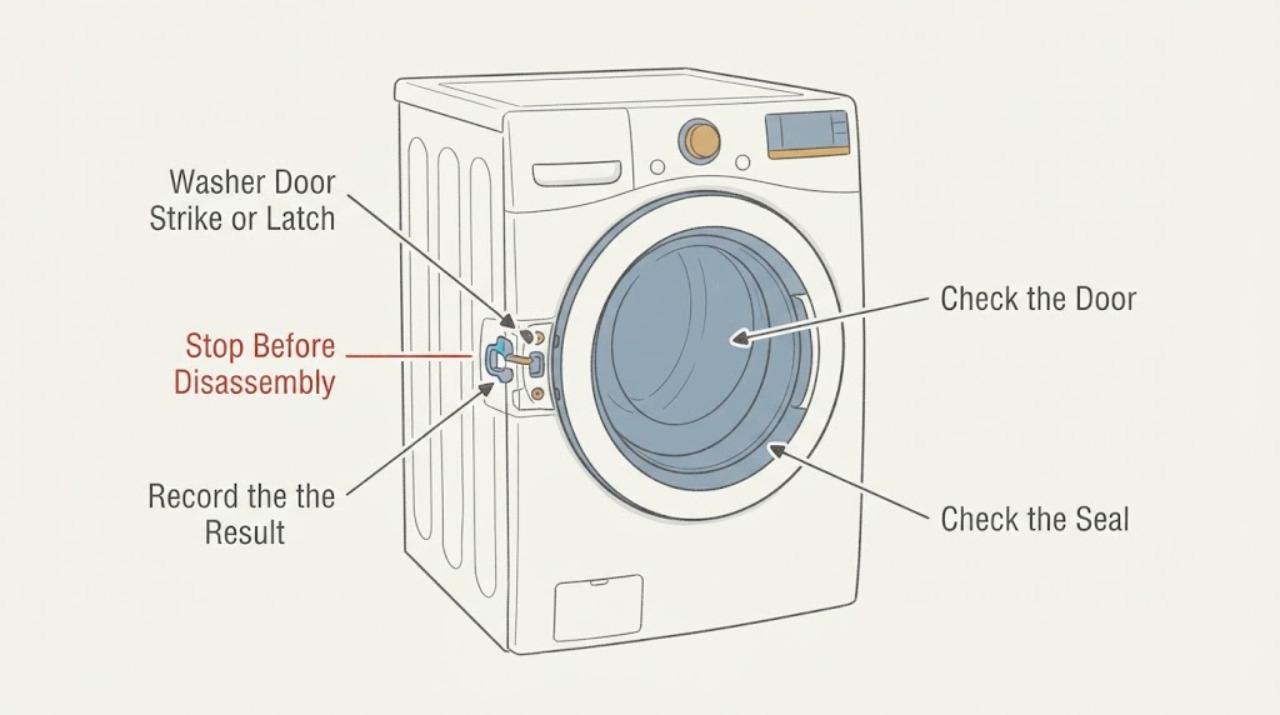 Washer Door Strike or Latch