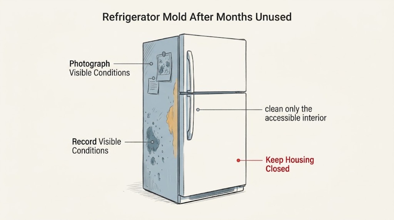 Refrigerator Mold After Months Unused