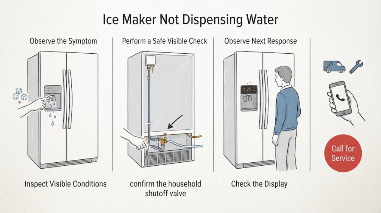 Ice Maker Not Dispensing Water