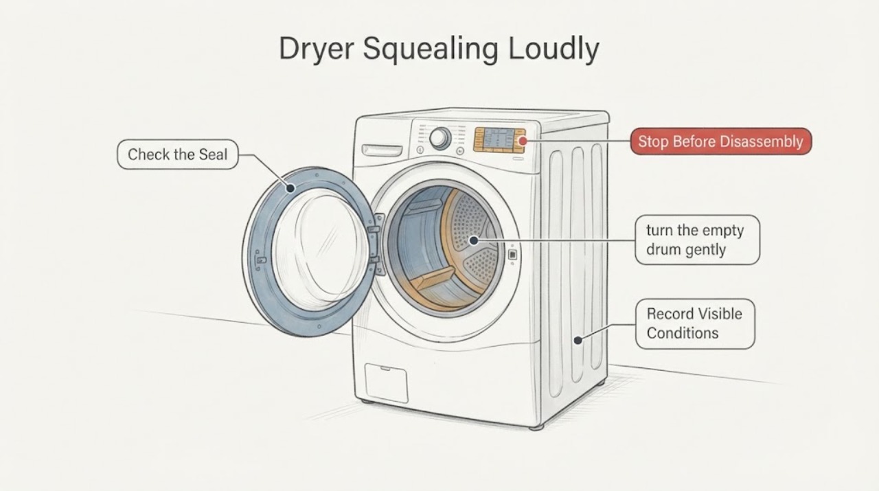 Dryer Squealing Loudly