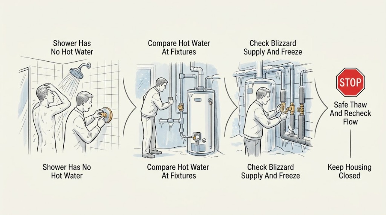 Shower Has No Hot Water