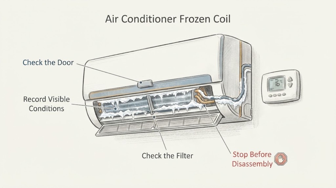 Air Conditioner Frozen Coil