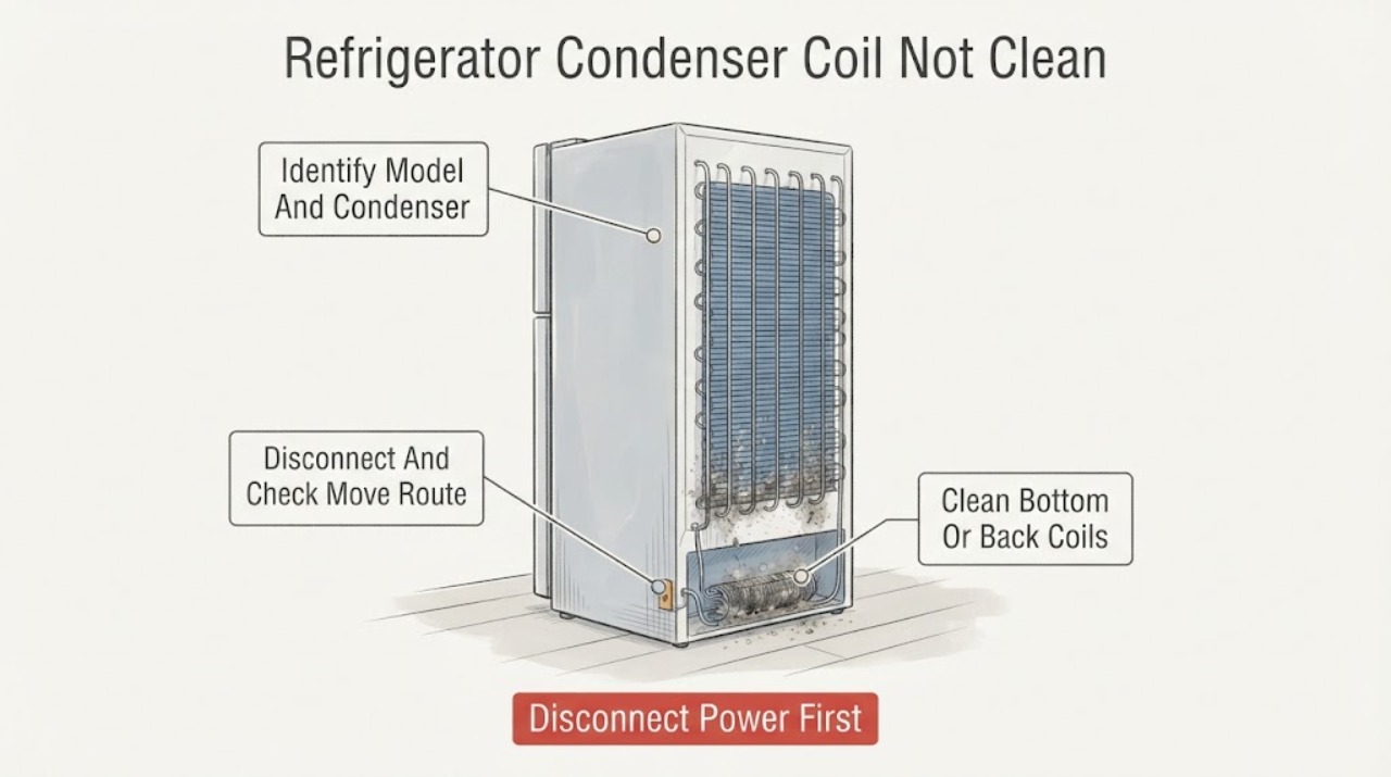 Refrigerator Condenser Coil Not Clean