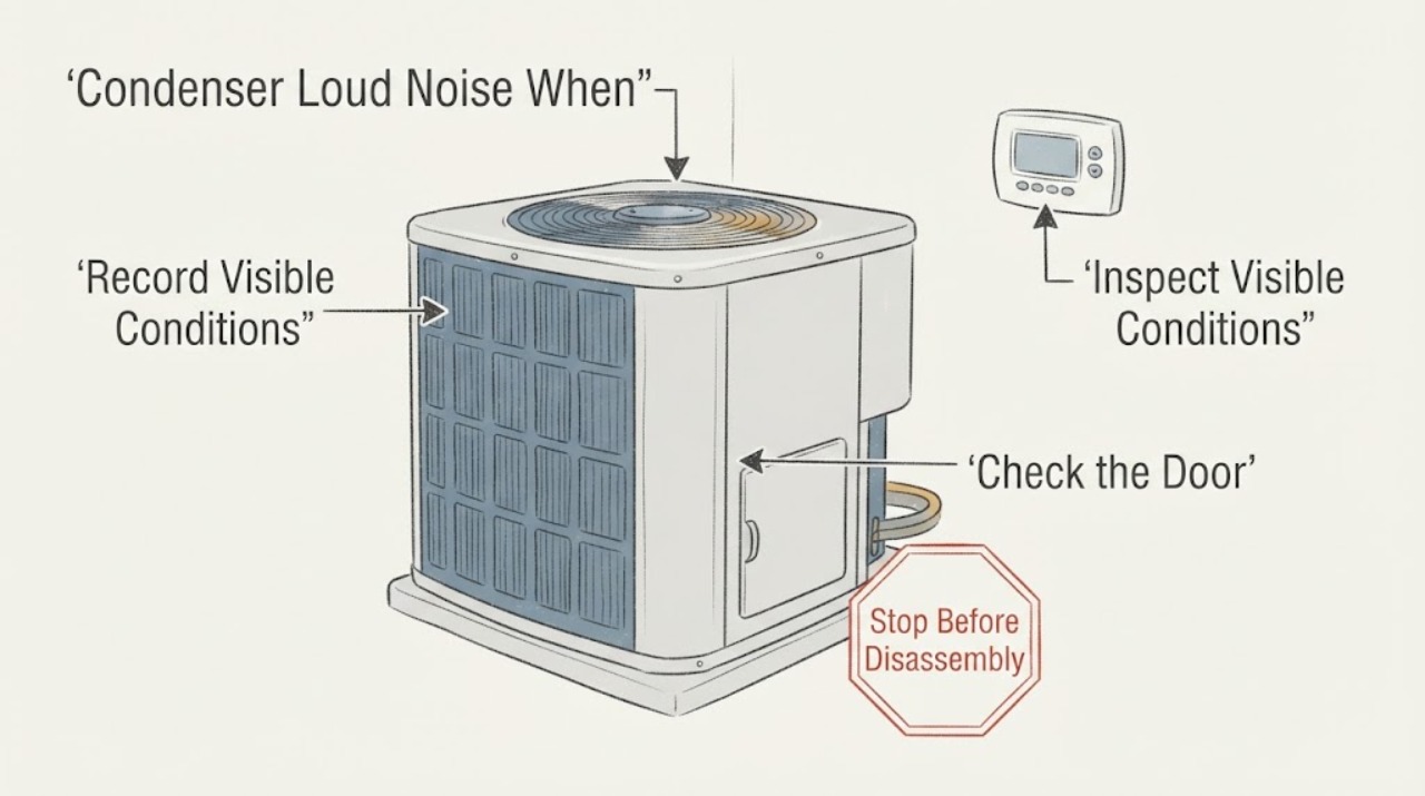 Condenser Loud Noise When