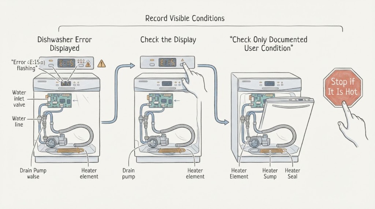Dishwasher Error Displayed