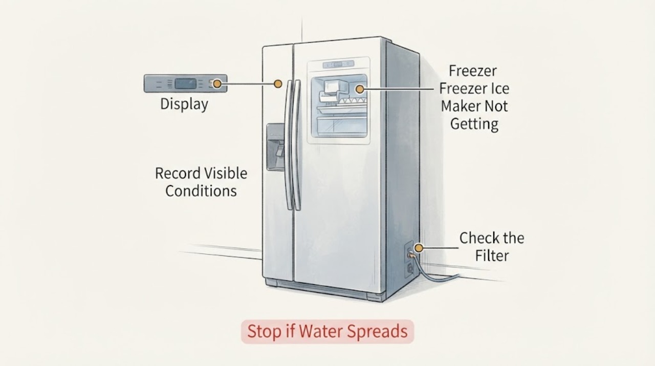 Freezer Ice Maker Not Getting