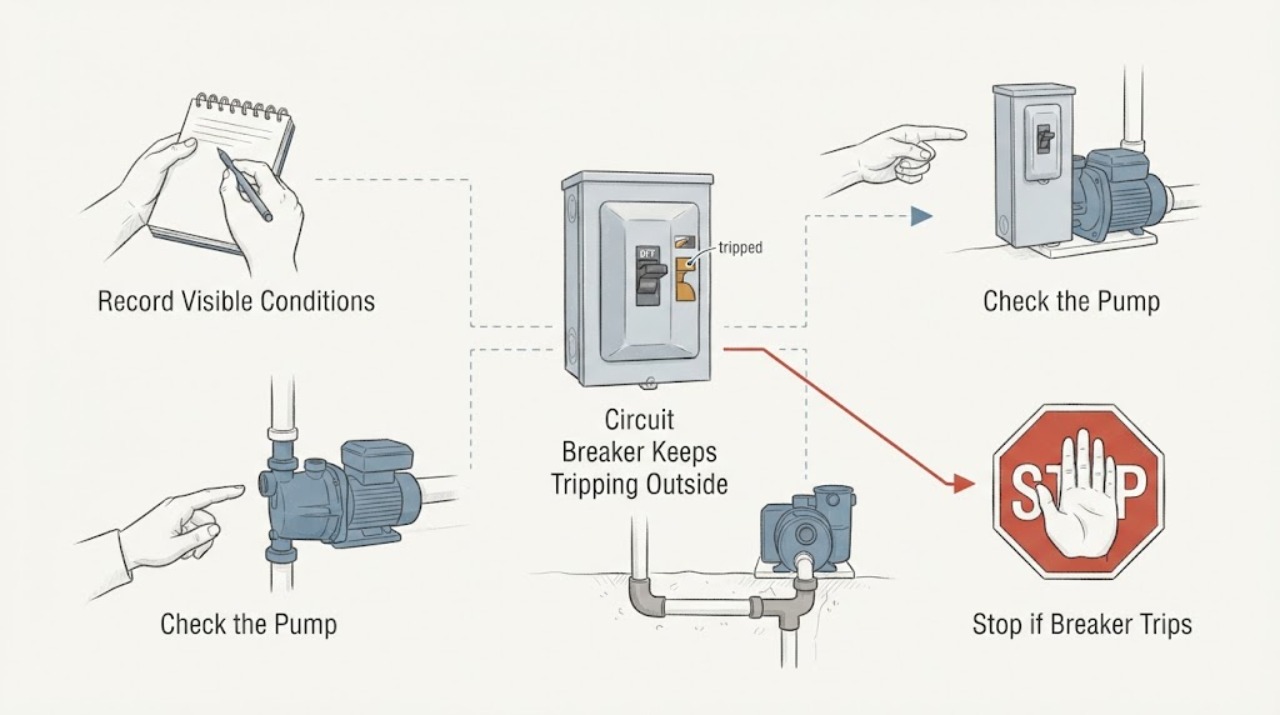 Circuit Breaker Keeps Tripping Outside