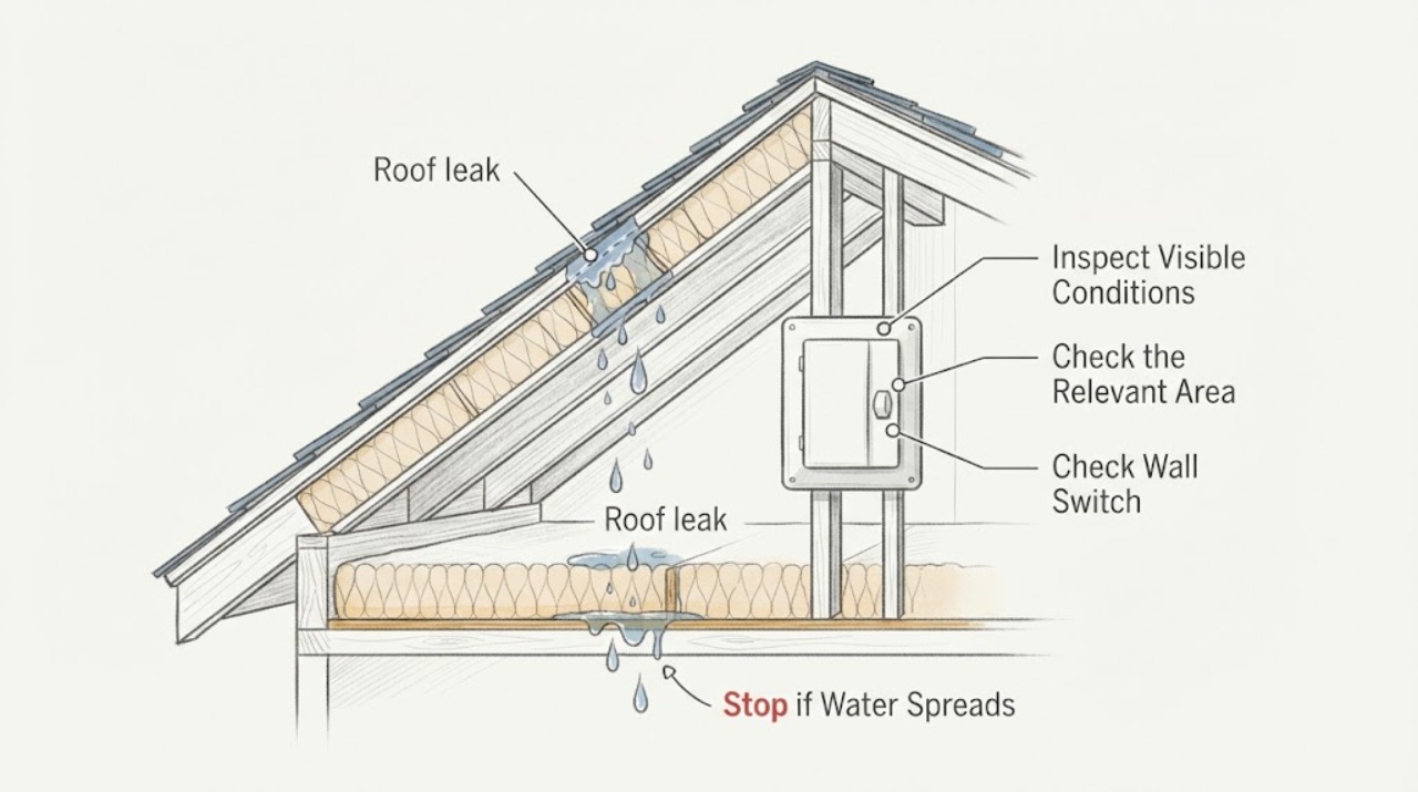 Roof leak