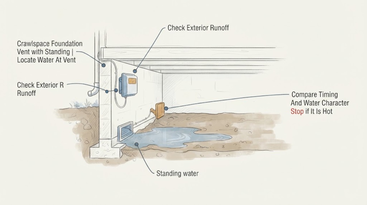 Crawlspace Foundation Vent with Standing