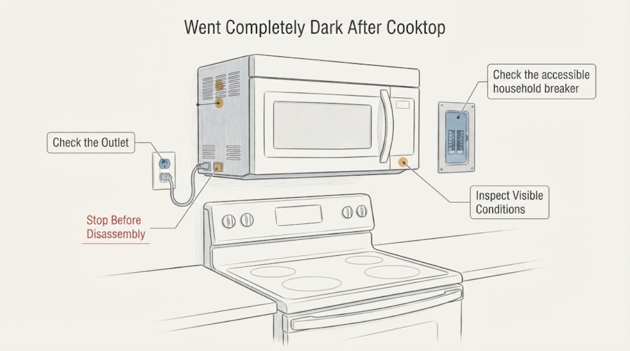Went Completely Dark After Cooktop