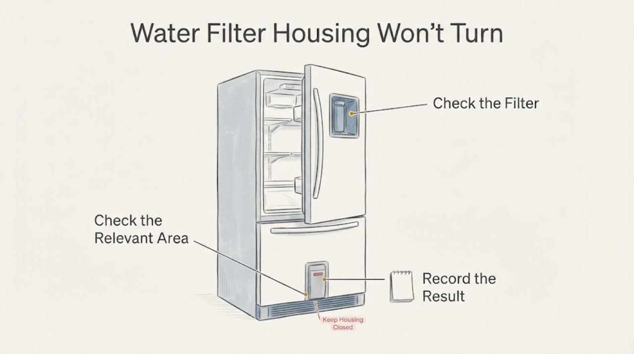 Water Filter Housing Won't Turn