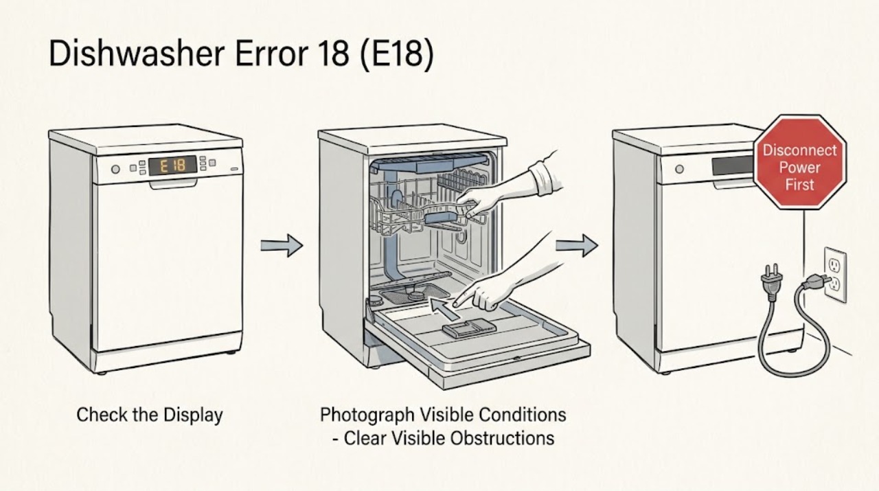 Dishwasher Error 18 (E18)