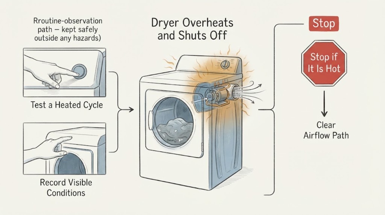 Dryer Overheats and Shuts Off