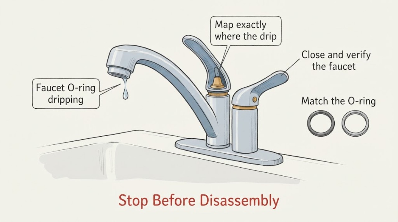 Faucet O-ring dripping