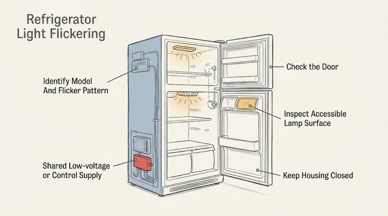Refrigerator Light Flickering