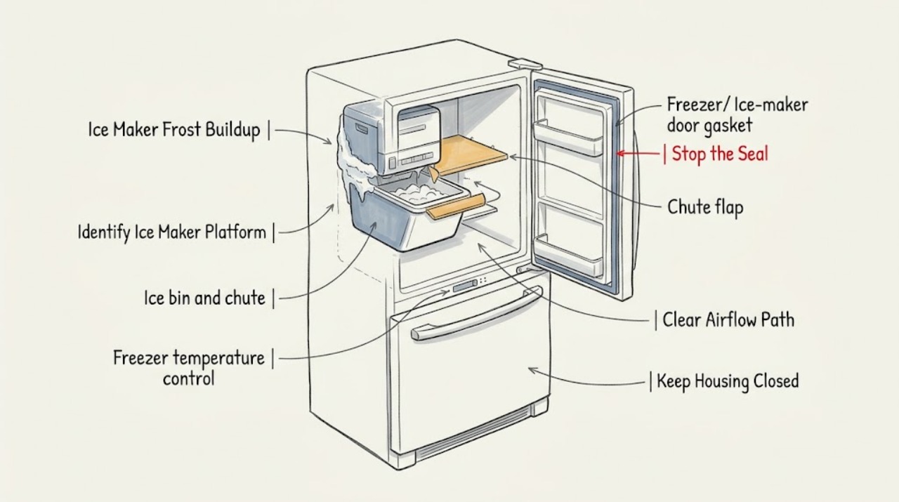Ice Maker Frost Buildup
