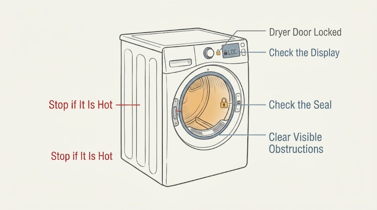 Dryer Door Locked