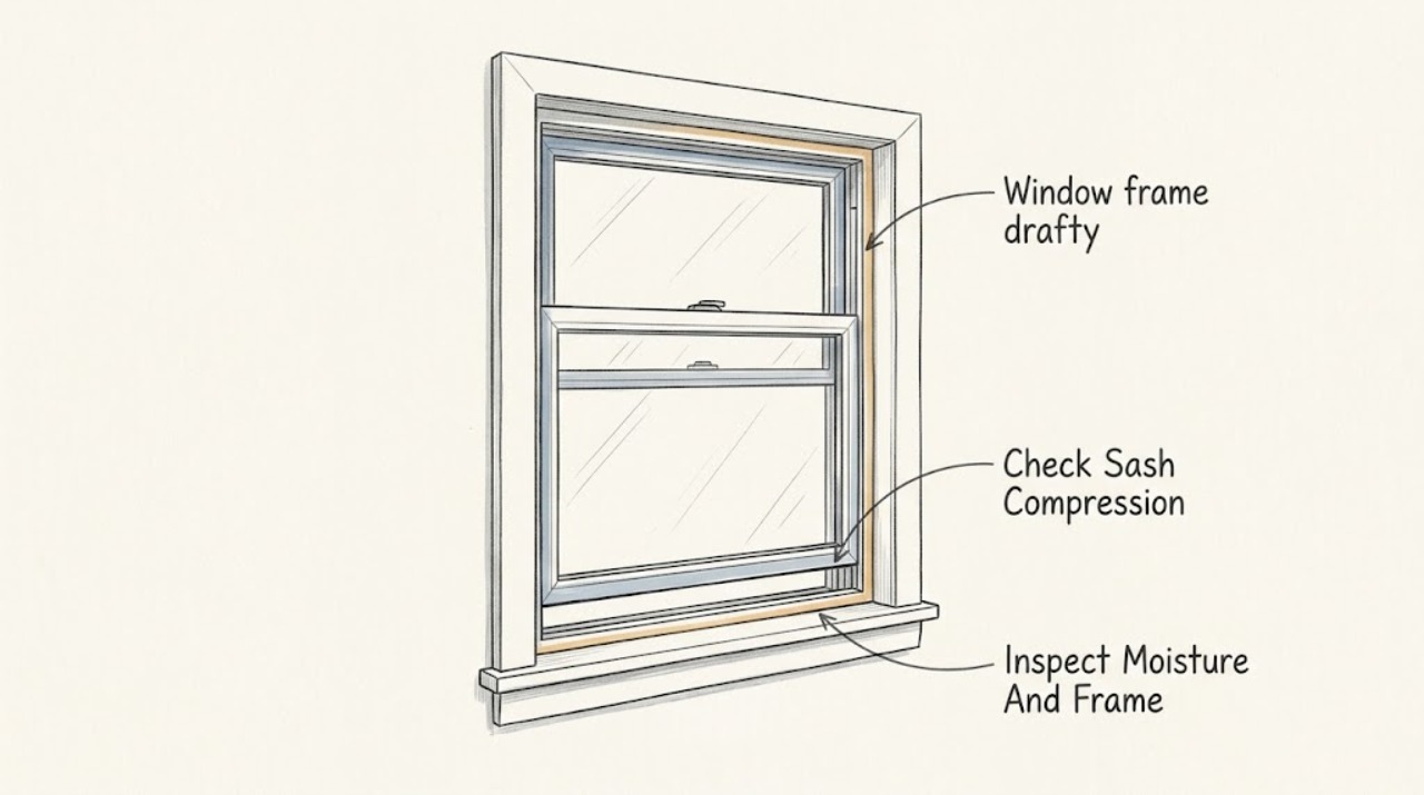 Window frame drafty