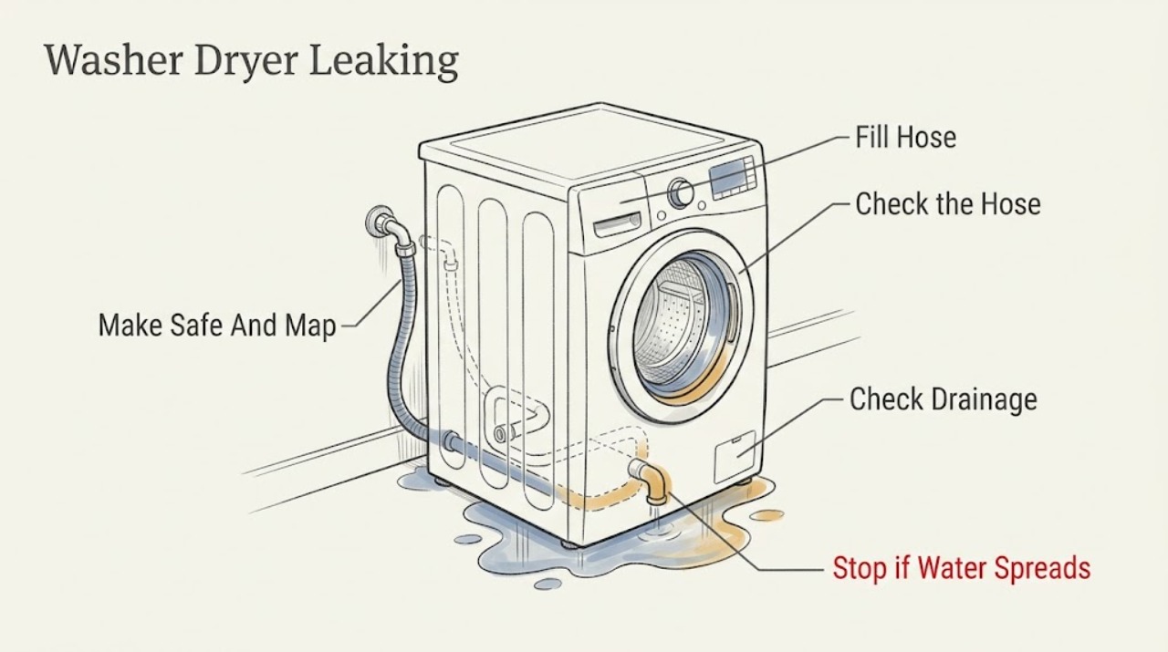 Washer Dryer Leaking