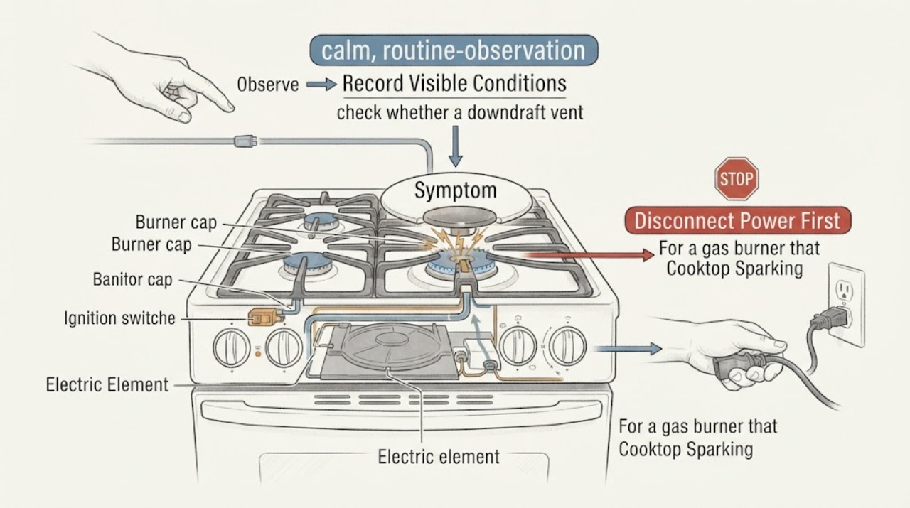 Cooktop Sparking