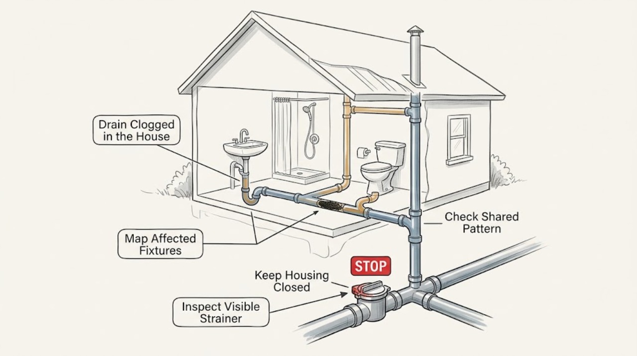 Drain Clogged in the House