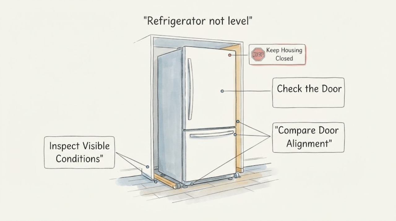 Refrigerator not level