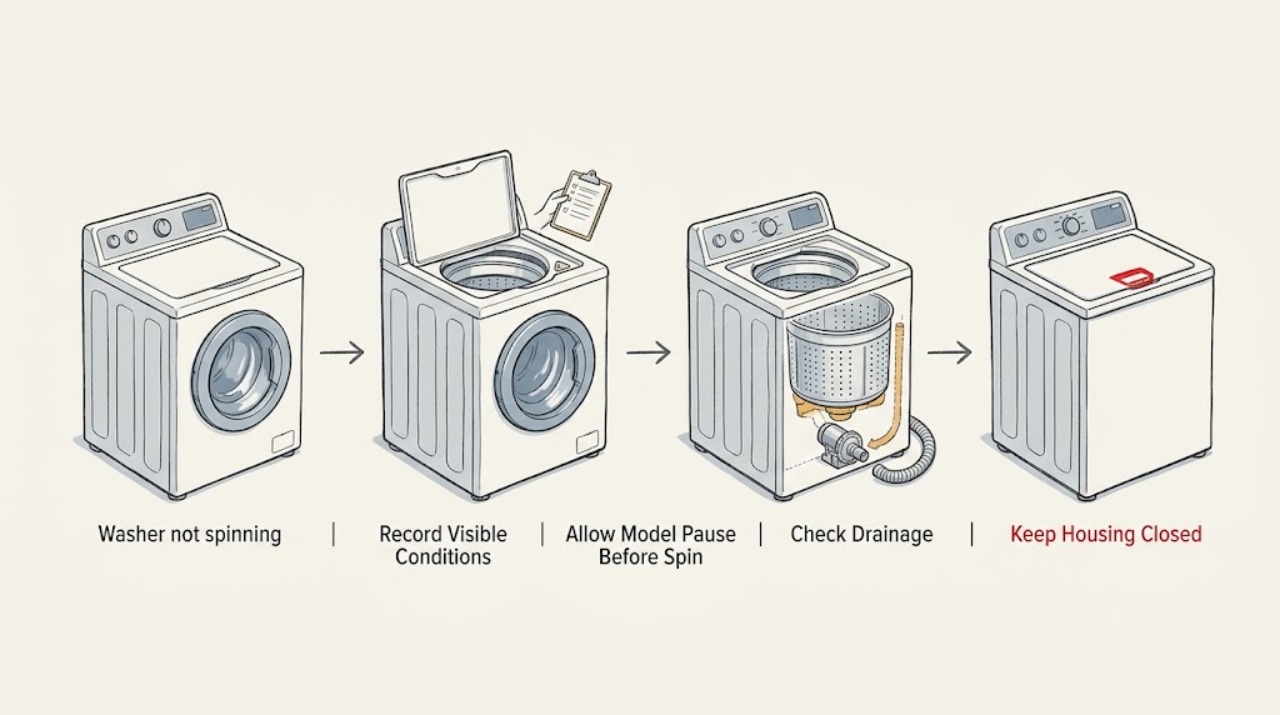 Washer not spinning