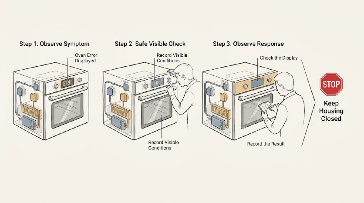 Oven Error Displayed