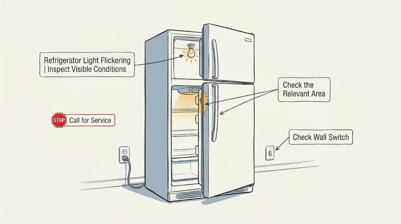 Refrigerator Light Flickering