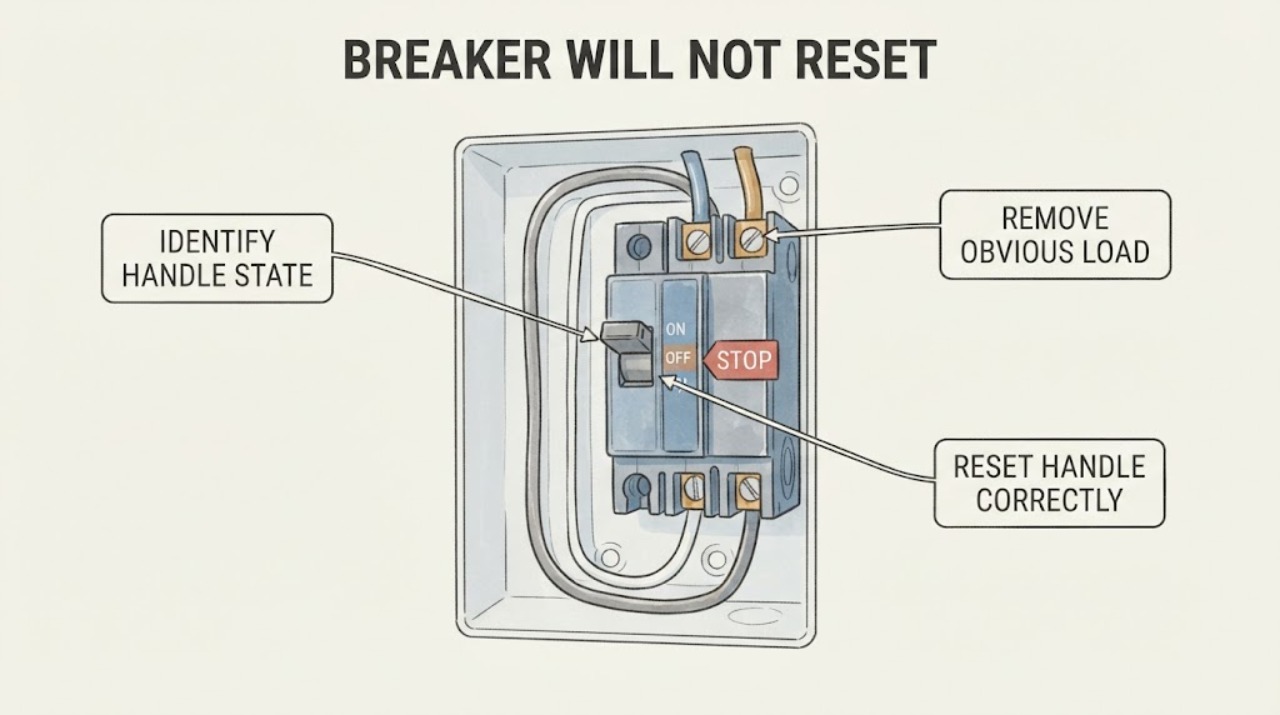 Breaker will not reset