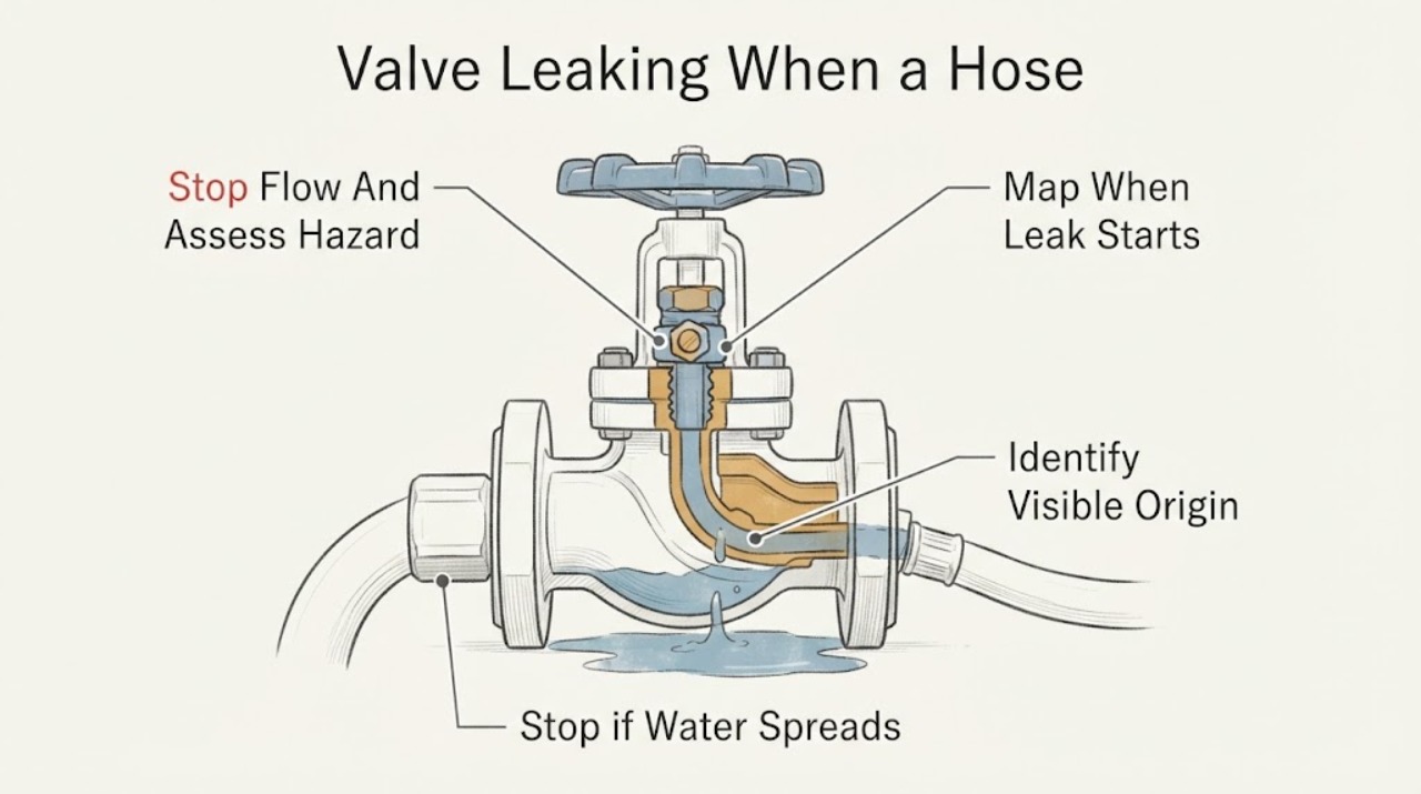 Valve Leaking When a Hose