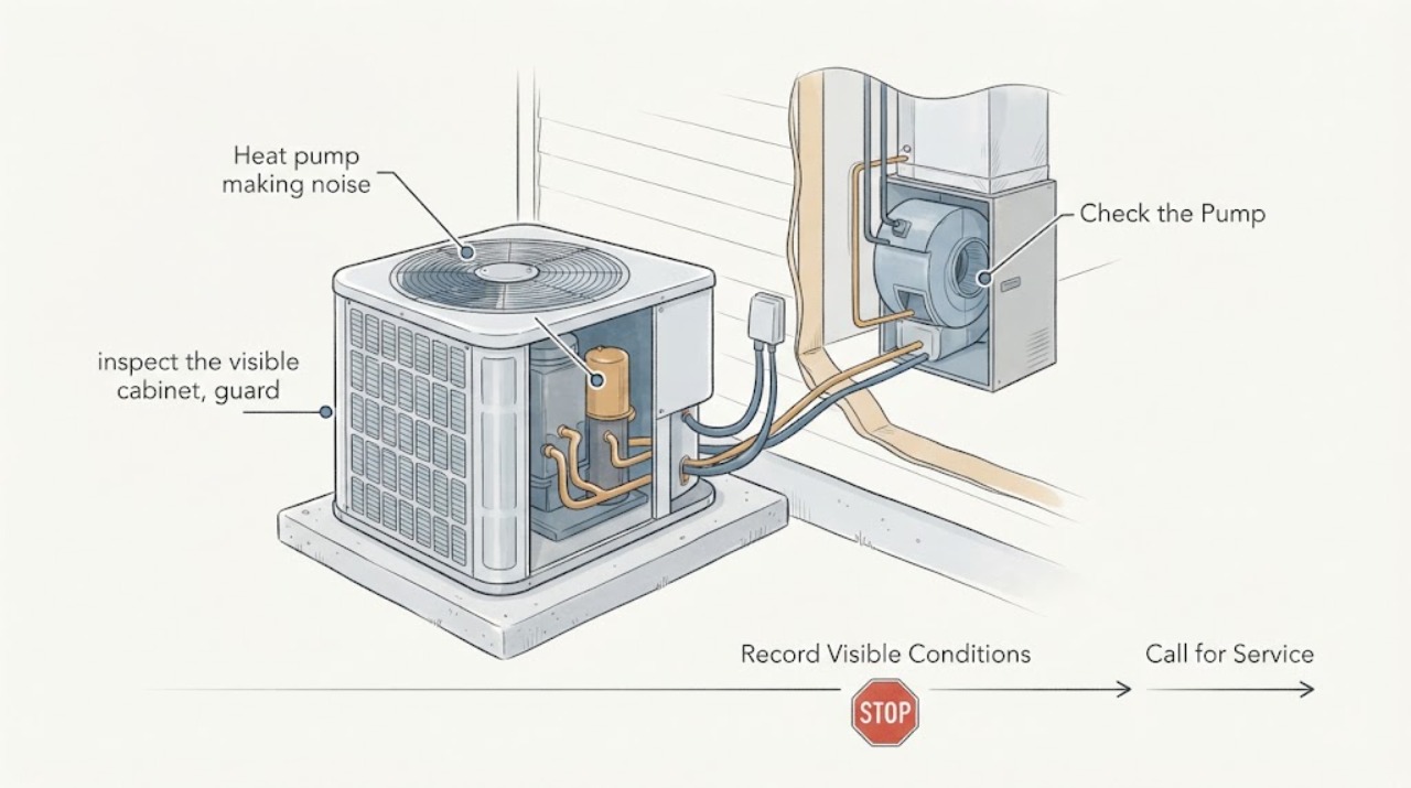 Heat pump making noise