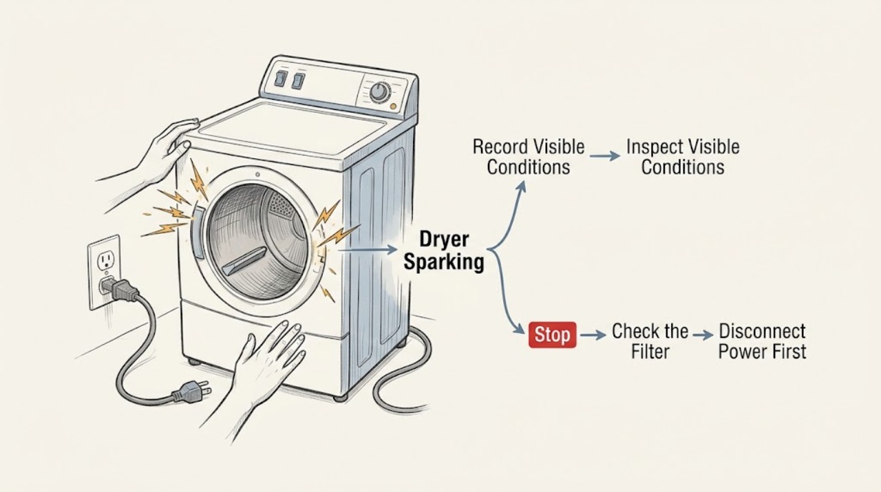 Dryer Sparking