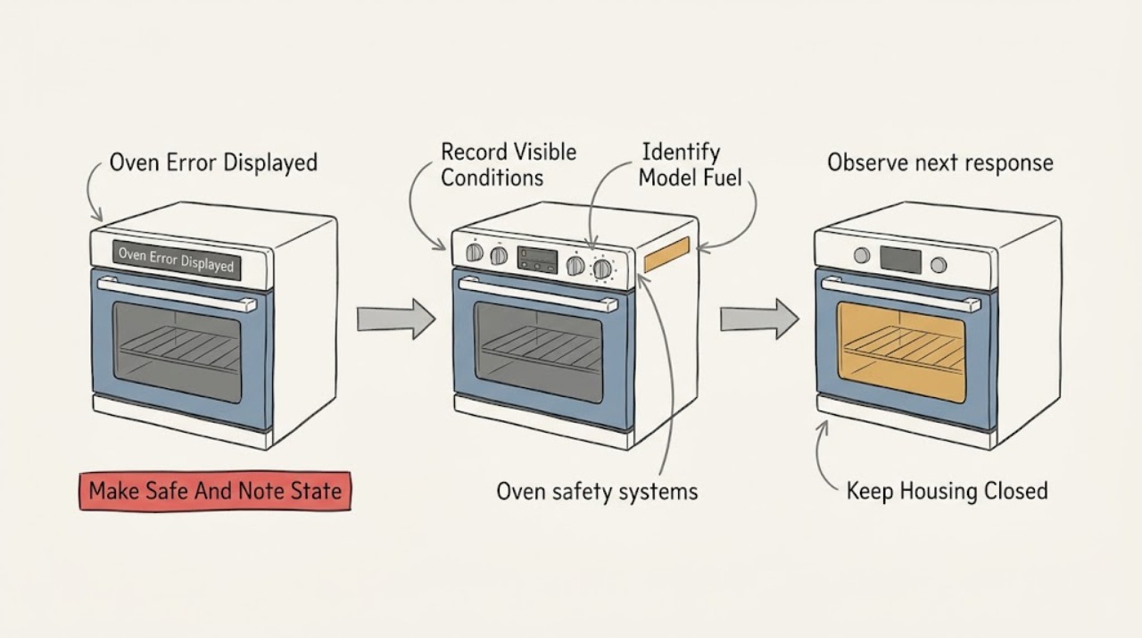 Oven Error Displayed